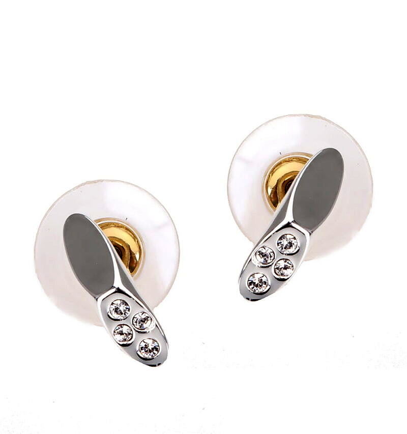 Kolczyki na sztyfcie z kryształami (P8716AG)