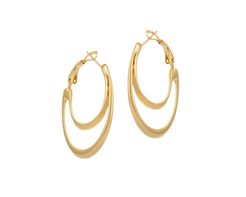 Kolczyki owalne z kolekcji Classic (P10552AU)