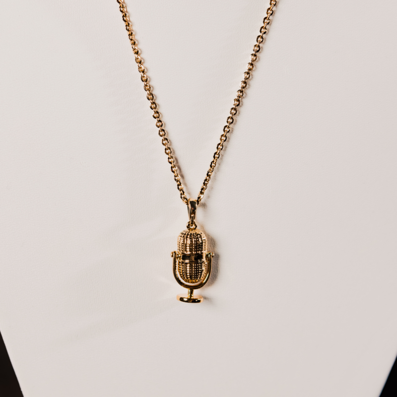Naszyjnik z mniejszym mikrofonem Z kolekcji Colibra x Pan Lektor (C24/PAN/02)